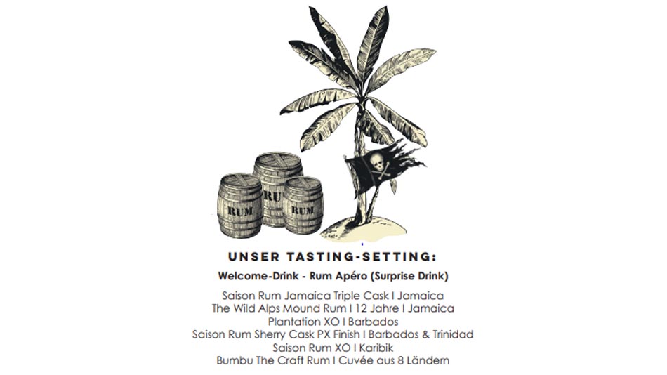 Exklusives Rum Tasting im Restaurant & Bar Tschadun, Kloten