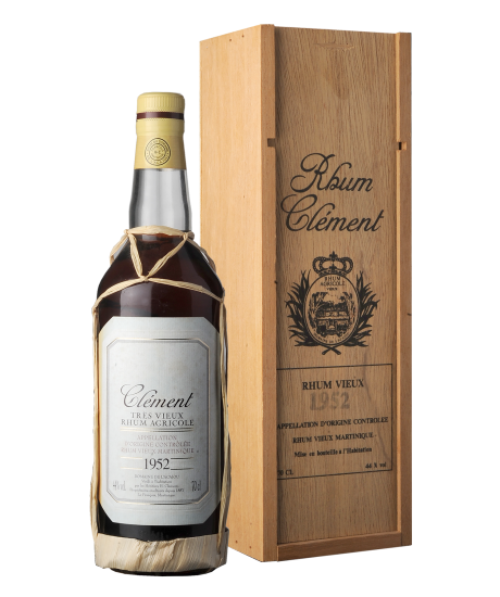 Rhum agricole très vieux Clément 1952
