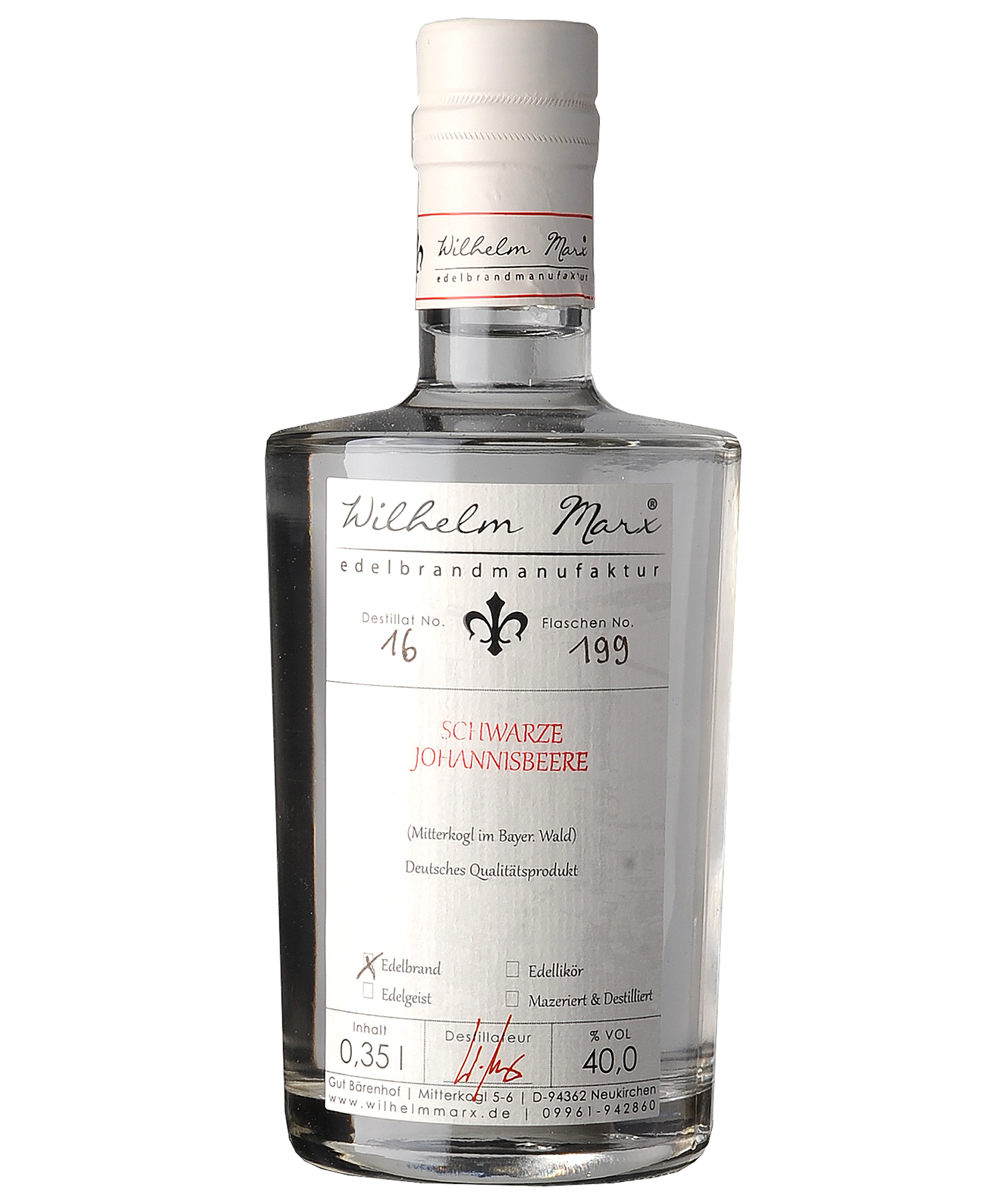 Schwarzer Johannisbeer Edelbrand