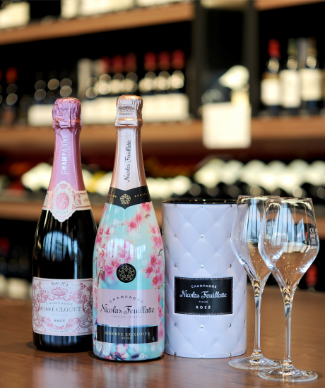 Marc Almert Tasting Champagne in Pink